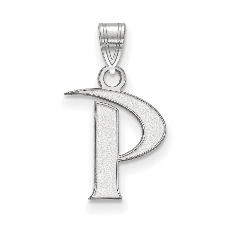 Sterling Silver Pepperdine U. Small Initial P Pendant